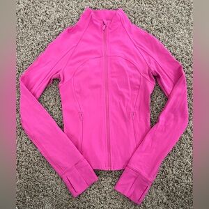 Lululemon Neon Hot Pink Define Zip Up Jacket Size 0 XS